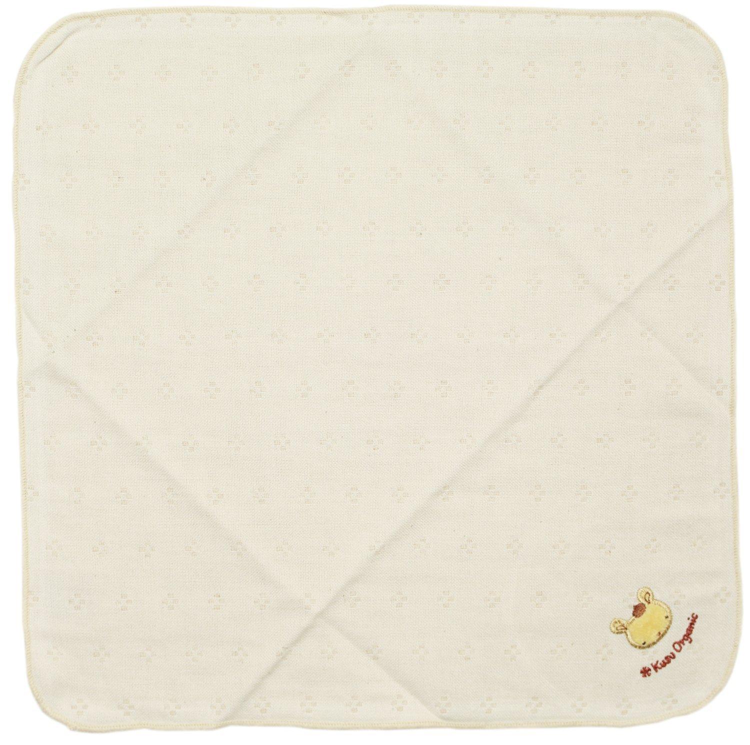 

Kusubashi Monori Imabari Towel Gauze Cute Outing 33x33cm Handkerchief, Orange, Popo, Natural,