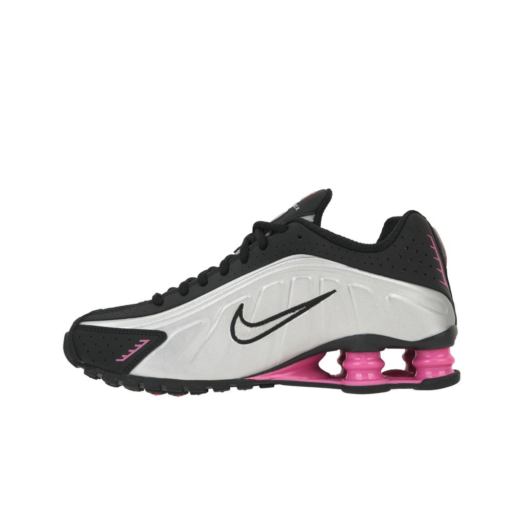 Nike Shox R4 Black Metallic Silver Pinksicle Women Sneakers AR3565-012
