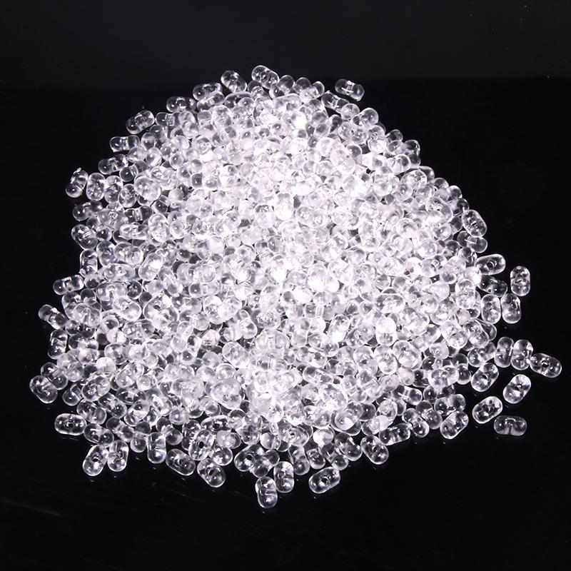 Solid Color 4x6mm Acrylic Rice Peanut Spacer Beads for DIY Bracelets and Hair Accessories