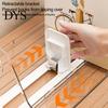 Transparent Desktop Storage Bin Sliding Action Bookend, Clear Book Stopper, Space Saving Organizer for Office Study Room File Sorter And Bookshelf