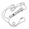 Stainless Steel Whistle Lightweight & Portable Bamboo Joint Alerting Device for Outdoor