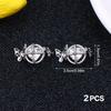 2PCS Personalized Freeclip Blings Ear-Clip Accessories Earphone Earbuds Jewelry Little Star Earphone Rhinestone Buckle