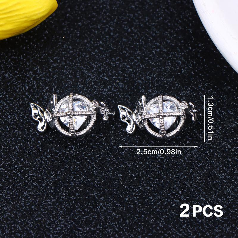 2PCS Personalized Freeclip Blings Ear-Clip Accessories Earphone Earbuds Jewelry Little Star Earphone Rhinestone Buckle