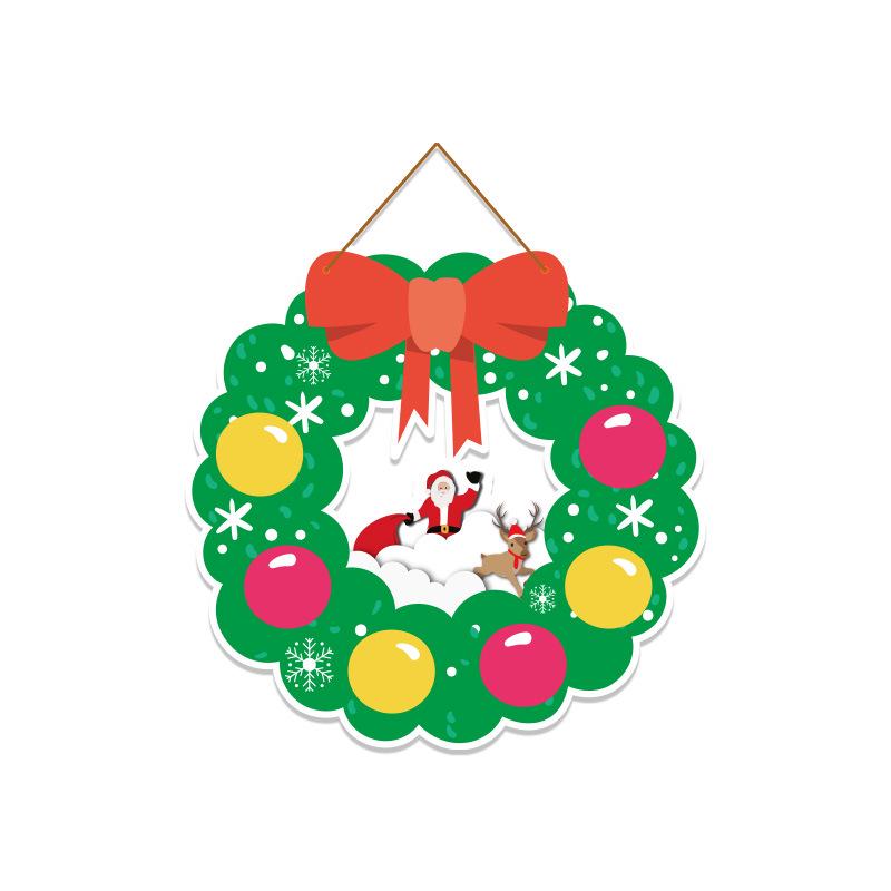 Cross-border Christmas Door Hangings and Party Decorations Set