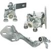 Iveco Daily VI 2014- rechter schuifdeur wagentjes ONDER + MIDDEN + BOVEN 3 stuks. SET