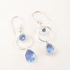 Pierre Précieuse Tanzanite Naturelle Bijoux en Argent Sterling 925 Boucles d'Oreilles Artisanales 2.0" EE-140-15
