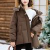 Fashion Woman Winter Coats Hooded Thick Warm Casual Winter Jacket Women's Parkas