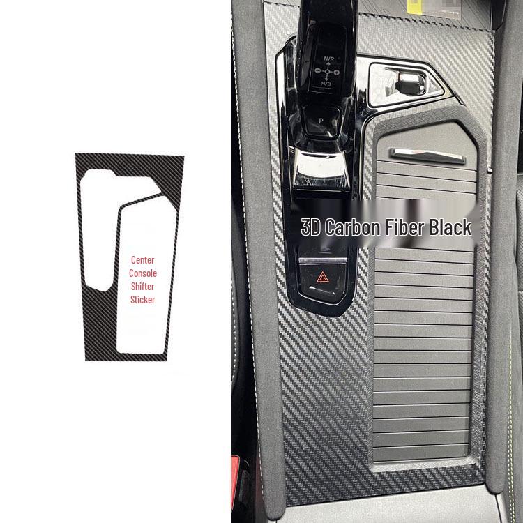 Lynk & Co 03 Carbon Fiber Center Console & Gear 02 Interior Mod Black Warrior Sticker