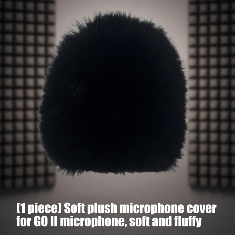 Professional Flocking Foam Mics Windscreen Perfect Fit For GO II Mics Wind Muff Enhances Sound Quality Suitable For Studio