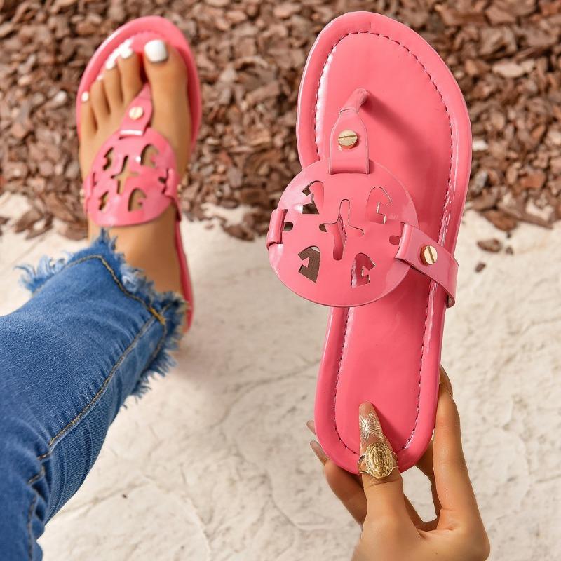 Flip-flops womn summer slippersg large size flat bottom sandals shoes