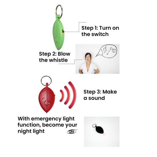 2 buc. Căutător de chei în formă de frunză, impermeabil, wireless, cu fluier, telecomandă, dispozitiv de urmărire a cheilor cu semnalizare luminoasă, localizator portabil de chei, breloc, dispozitiv anti-pierdere