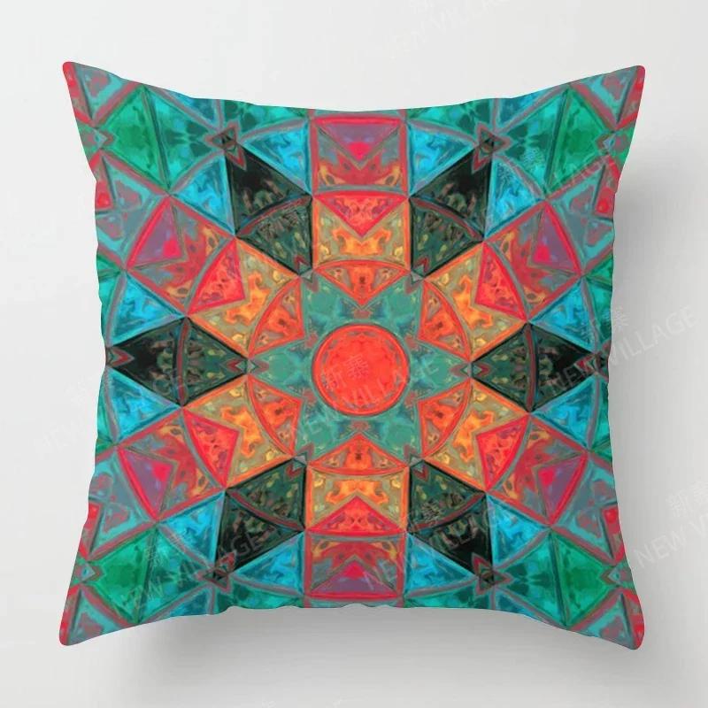 Fall Home Decor Autumn Living Room Throw Pillow Cover Sofa Boho Cushion Cover Mandala