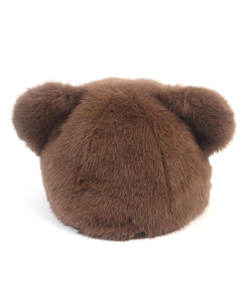 Yunibeosyeolkemiseuteuli Bear Brown Fur Ballcap