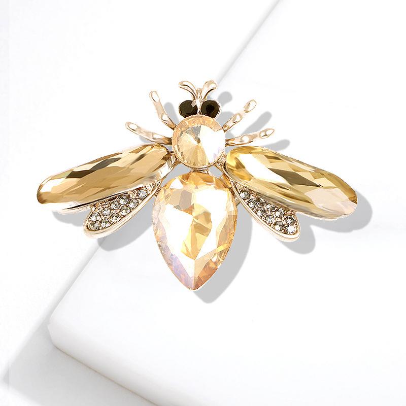 Crystalline Acrylic Insect Bee Pin Brooch Exquisite Craftsmanship With The Same Insect Brooches Rhinestone BroochWedding Jewelry