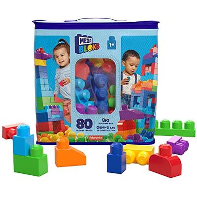 Mattel Mega Bloks 80-Piece Block Pack for Ages 1 and Up (Block Set) [1 Year and Up] [Gift] DCH63