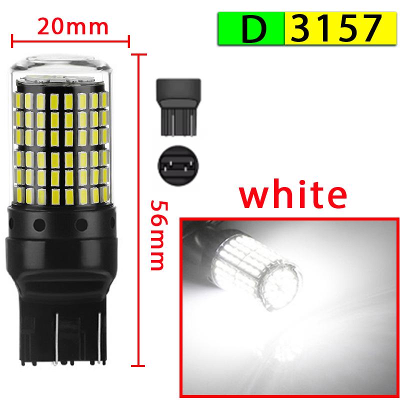 2pcs Led Lamp Turn Lamp Brake Lights Signal Lamp bau15s 1156 1157 BA15S T20 W21/5W 3157 3156 Bulbs 144smd LED Bulb Canbus Lamp