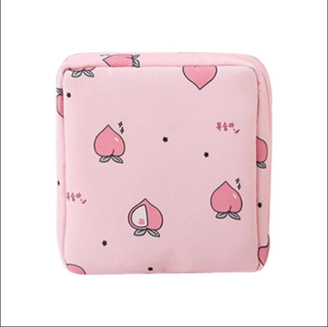Large Capacity Cartoon Sanitary Napkin Storage Bag for Students