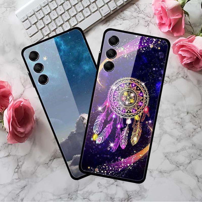 Kreative Landschaft Tierkunst Gehärtetes Glas Hülle für Samsung M14 5G