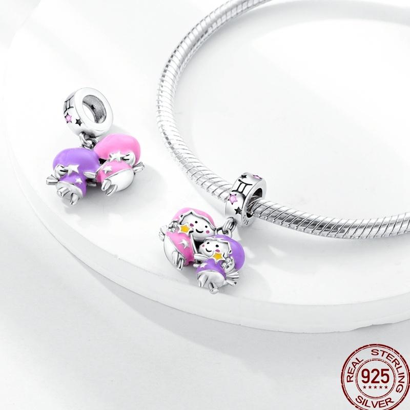 12 Constellation Series Charms Copper Constellation Pendant Suitable For Pan Original Bracelet Diy Jewelry Gift