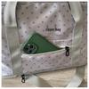 Korean Polka Dot Commuter Shoulder Bag – Large Capacity Wet/Dry Fitness & Travel Bag