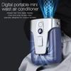 12000mAh Portable Waist Fan USB Rechargeable Air Conditioner Bladeless Mute Hanging Neck Fan Summer Mini Fan for Outdoor