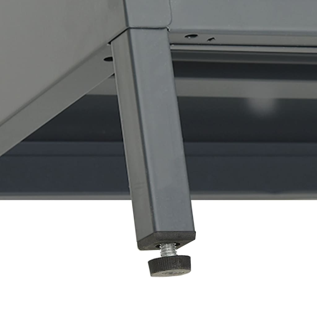 TV Cabinet Anthracite 105 x 35 x 52 cm Steel and Glass