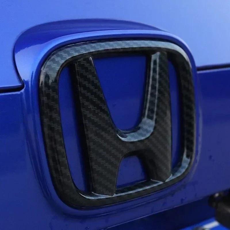 APH1 Upgrade for Honda Civic Emblem Badges Kit for 8/9.5/10/11 Gen 2006-2022 Front Rear Logo Replacement ABS 5 Colors(Carbon Fiber)