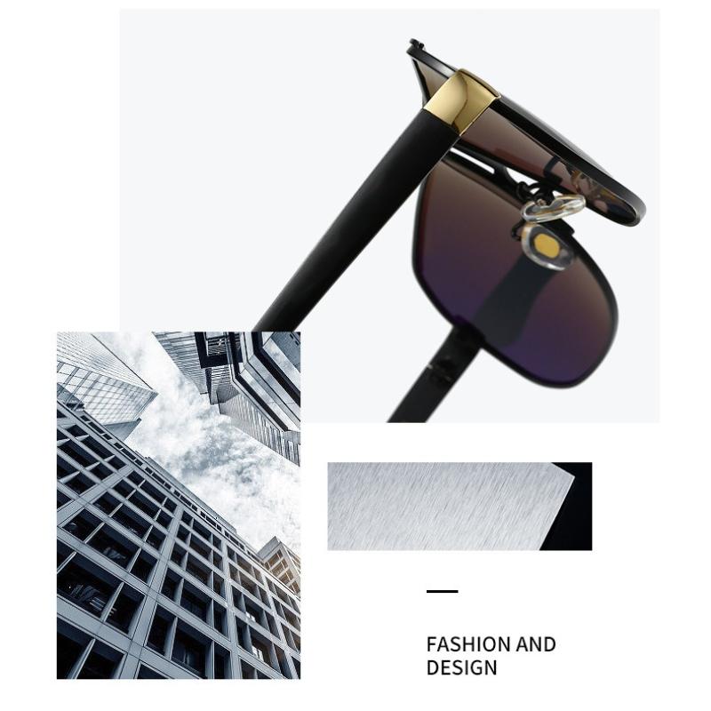 Premium Retro Oversize Style Polarized Glasses, for Men Women Casual Business Outdoor Sports Party Vacation Travel Driving Fishing Supply Photo Prop