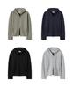 Brenson [City Sheer] Waffle Fingerhole Zip-Up Hoodie ( 4 Colors )