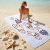 1pc Kpop Team5 Beach Towel, Comfortable and Thick, and Swimming/Bath/Picnic/Camping Towel, Suitable for Seaside Beaches