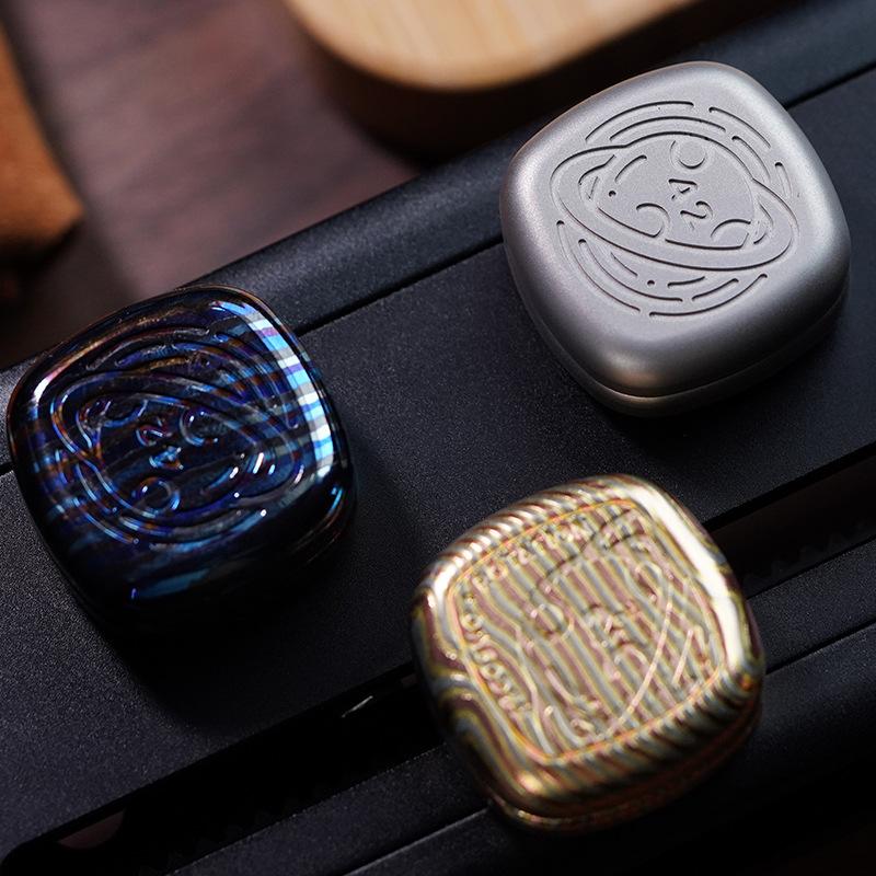 Magnetische Push-Karte Schiebeplatte Mechanischer Schieber Haptische Münze EDC Metall Stressabbau Spielzeug Antistress Mini Fidget Köder