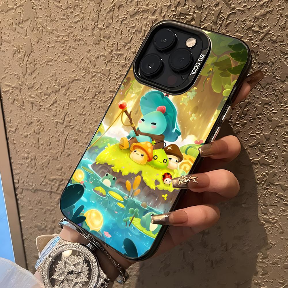 MapleStory Phone Case For 17 Air IPhone 16 Pro Max 15 Pro 14 Plus 12 13 X XS Max 11 Pro Colorful Silver Cover