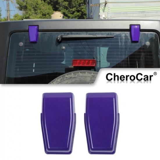 Rear Tail Door Window Hinge Decorative Cover Trim for Jeep Wrangler JK 2007-2017
