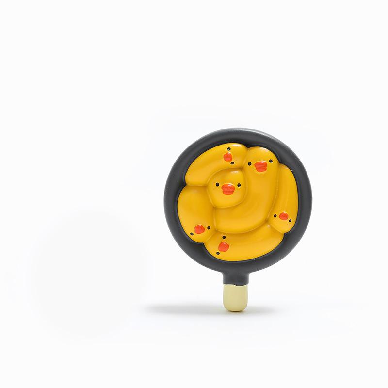 Yellow Duck Refrigerator Sticker Cartoon Cute Refrigerator Decoration Magnet Po Wall Toy Gift Cultural and Creative Products