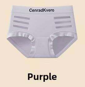 Ladies Summer Sexy Hollow Letter Print Ice Silk Without Trace in Waist Triangle Briefs