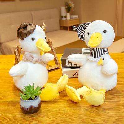 Huggable Mother and Kid Ducks Plush Toy Lifelike Animal Stuffed Doll Toys for Children Baby Girls Birthday Gift