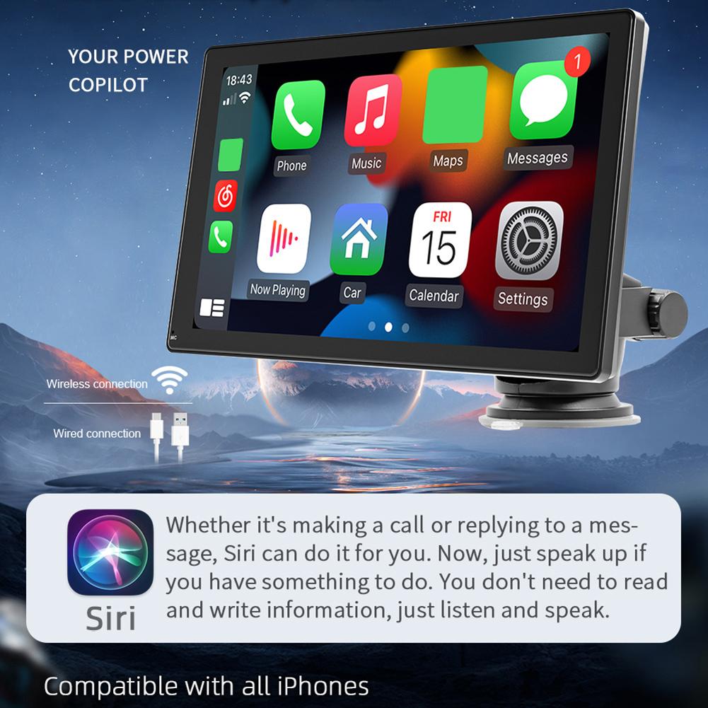 9 inch Universal Wireless Carplay Android Auto Car Radio HD Touch Screen Car FM Multimedia Players GPS Wifi Bluetooth Auto Link