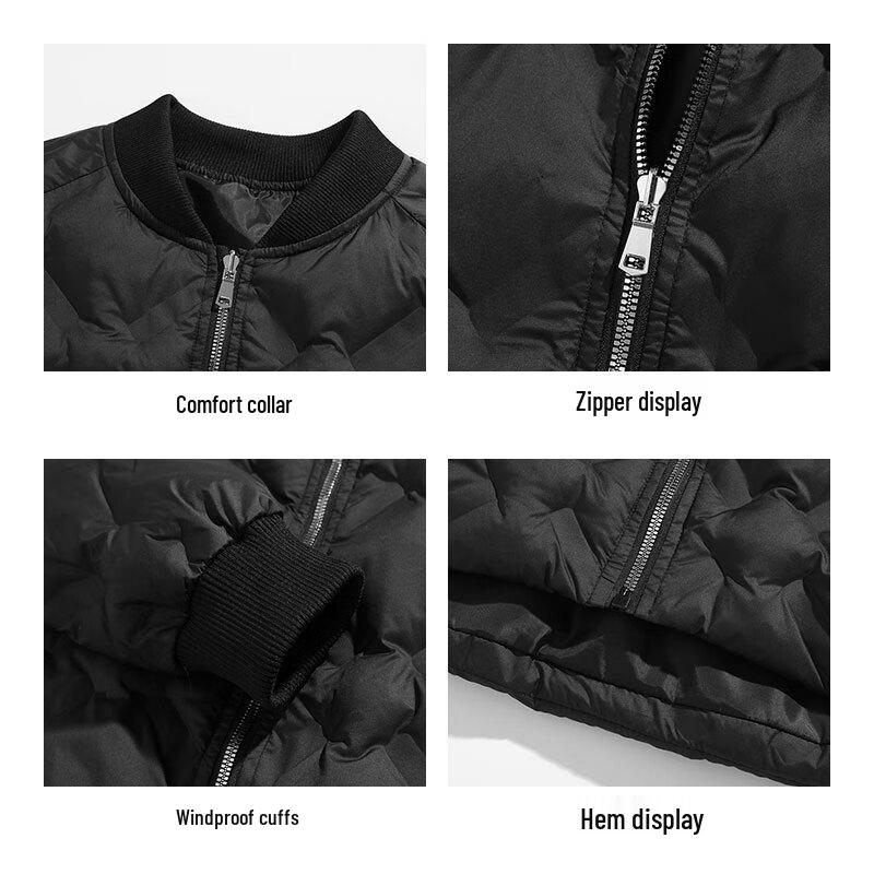 JEANSWEST Herren Winter Baseballkragen Steppjacke