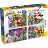 Puzzle MaxiFloor doppelseitig - Spidey - LISCIANIGIOCHI - 4 x 48 Teile - Ab 4 Jahren