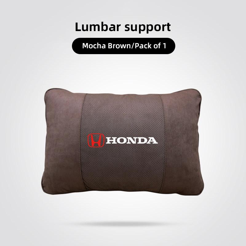 qntbk5 Car Headrest Neck Pillow & Lumbar Support Cushion Auto Interior For Honda CR-V Accord Civic HR-V Pilot Odyssey Fit Jazz Vezel