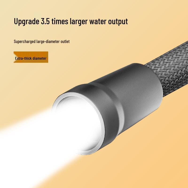 Nylon Woven Shower Hose - 4-Point Universal Hot/Cold Connection, Explosion-Proof Bath Pipe
