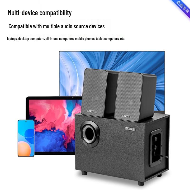 Lenovo A302 Wired Desktop Speakers with Subwoofer