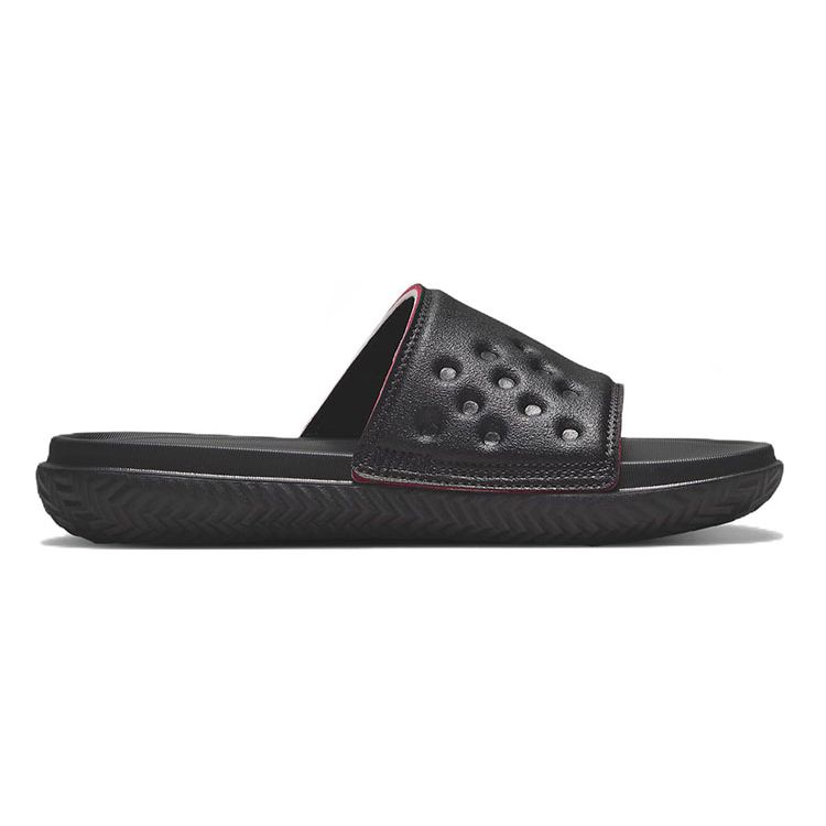 Air Jordan Play Slide GS Black University Red Kids Sneakers Photon-Dust Off-Noir DN3596-060