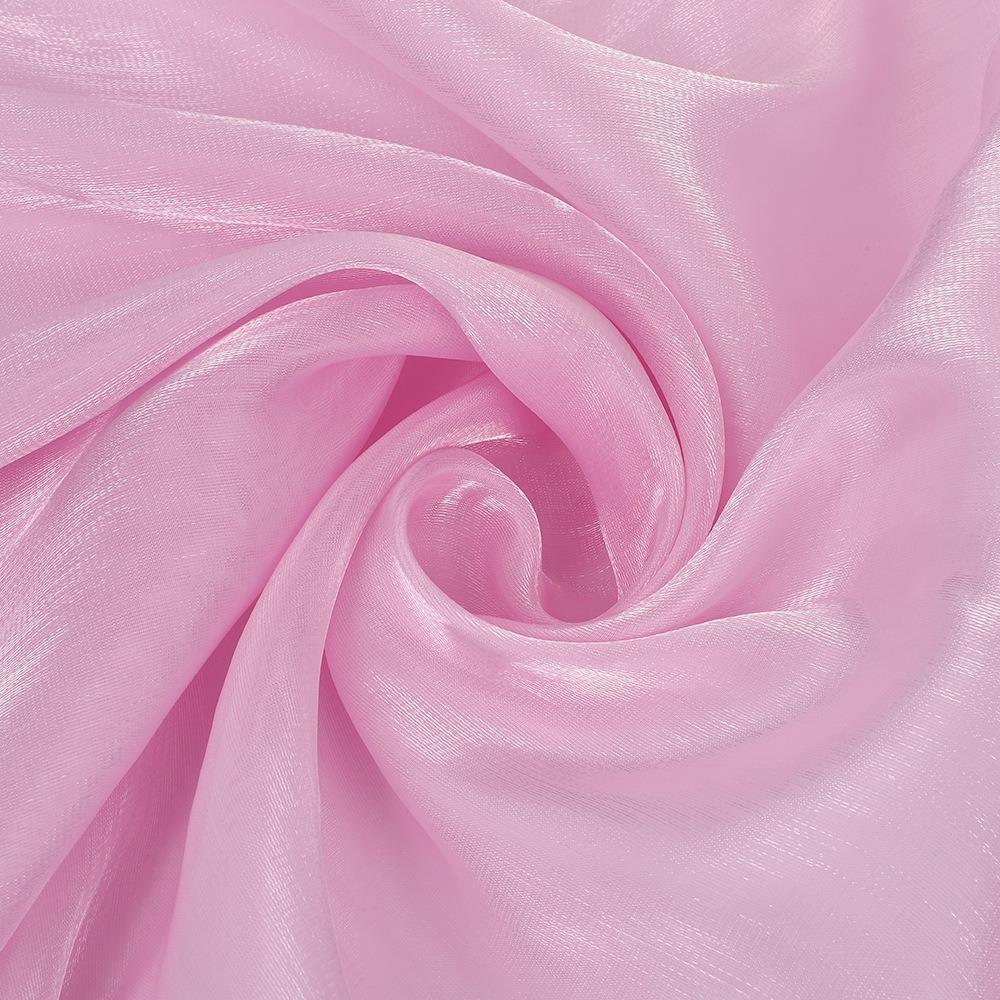 Durable Water Light Finish Organza Fabric Shimmer Mercerized Lurex Sheer Fabric Lightweight Tulle Fabric Wedding Party