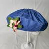 Hat female new denim beret summer versatile fashion puppy painter cloud hat showing face small spring and autumn