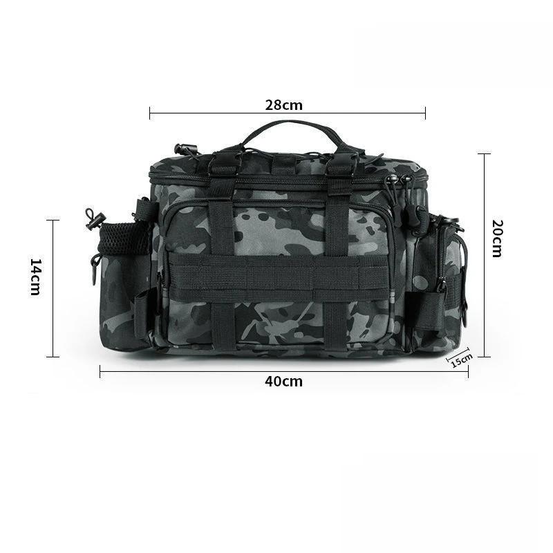 Medium and large fishing gear, shoulder bag, storage bag, portable fishing rod rack, outdoor sports bag, flying fish