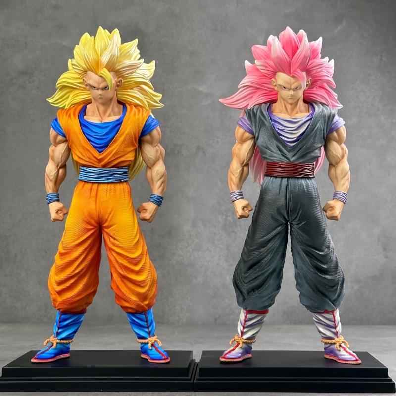 Anime Dragon Ball JT Modified Star Track Super Three, Peach Super Three Wukong Figure Saiyan Statue Model Ornament