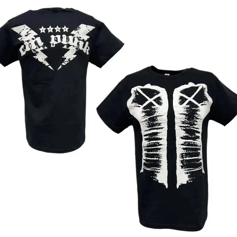 Summer Fashion Men s T-Shirt Printing Bangle Wrestler CM Punk Round Neck Street Sports Casual Oversize Top S