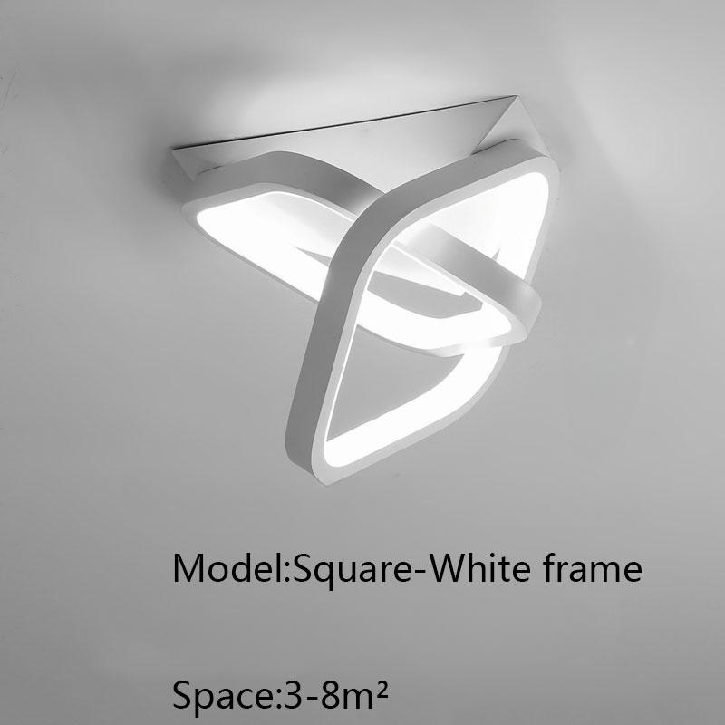 

Черный белый светодиодный потолочный светильник 110 В 220 В домашний проходной светильник коридорное освещение для гостиной спальни столовой кухни потолочные светильники Warm White