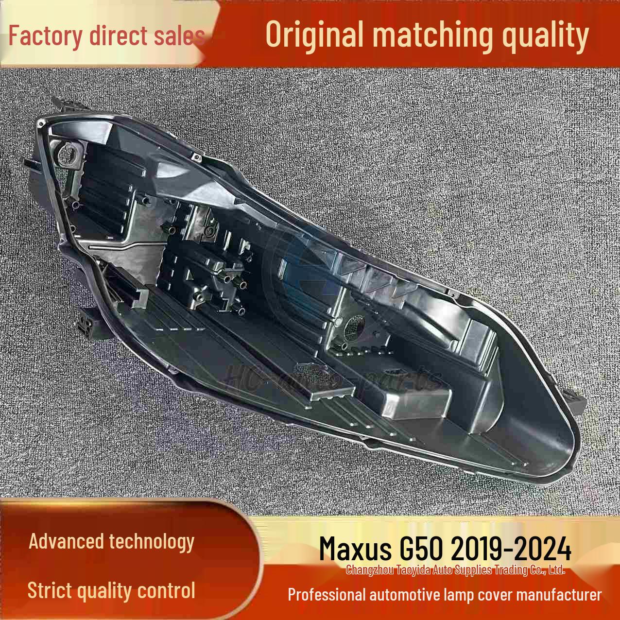 

Maxus G50 Headlight Rear Housing 2019-2024 Black Bottom Shell/Rear Seat Premium PP Match Driver Side Original Durable